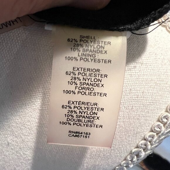 NWT Guess Los Angeles Black & White Scallop Crochet Mini Dress, Size 4 - Picture 16 of 16